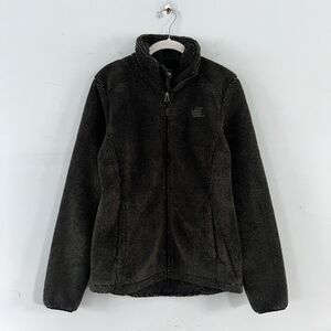 The North Face Osito 2 Army Green Black Stripe Full Zip Fleece Jacket